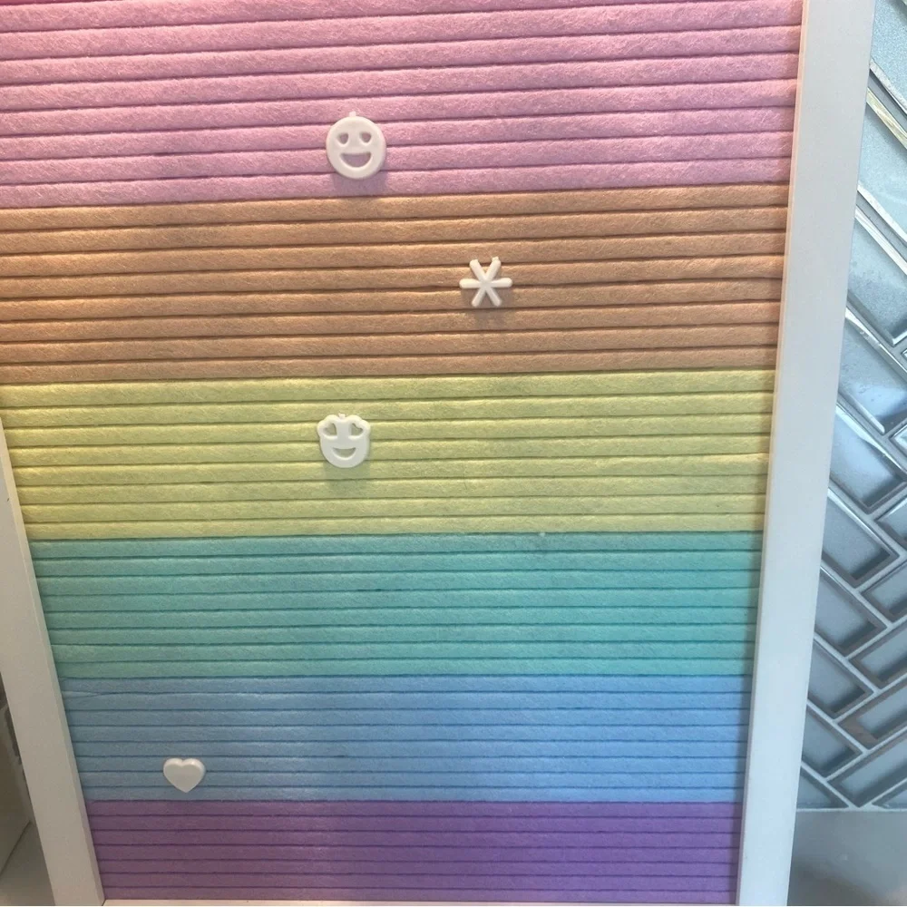 Rainbow Felt Letter Board